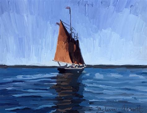 Schooner Roseway In Gloucester Harbor Painting By Melissa Abbott Fine