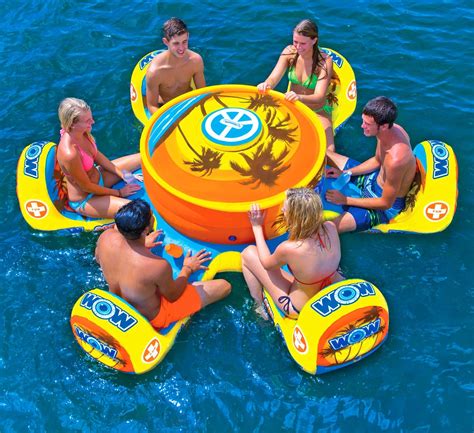 This Floating Island 6 Person Pool Float Table With Cooler Is Perfect For Epic Pool Parties