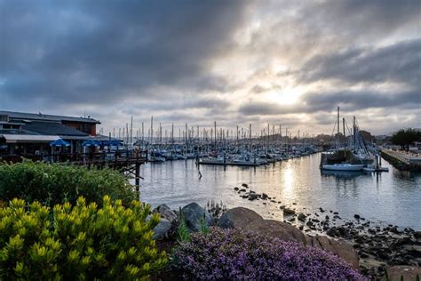 Old Fisherman S Wharf Monterey Harbor Stock Image Image Of Boats