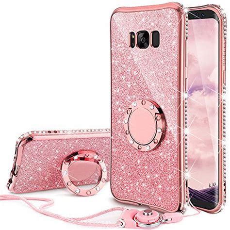 Galaxy S8 Plus Case Glitter Cute Phone Case Girls With