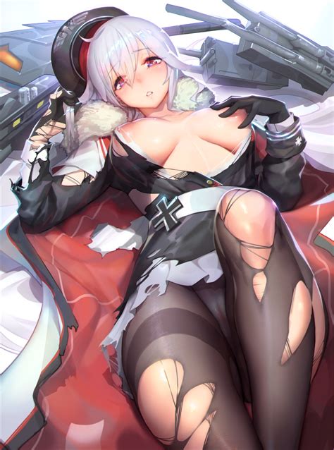 Rule 34 1girls Absurdres Areolae Azur Lane Big Breasts Breasts Female Female Only Gloves