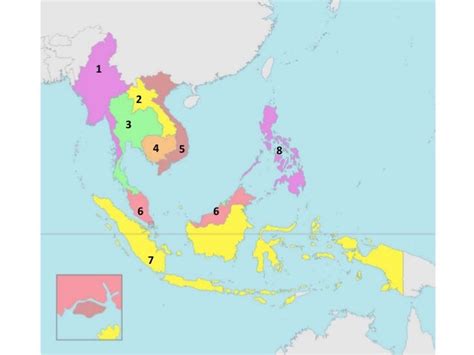 Silangang Asya Map