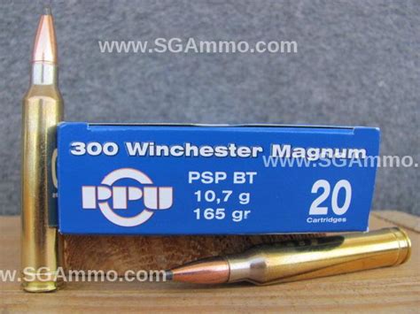 200 Round Case 300 Winchester Magnum 165 Grain Pointed Soft Point Ammo By Prvi Partizan