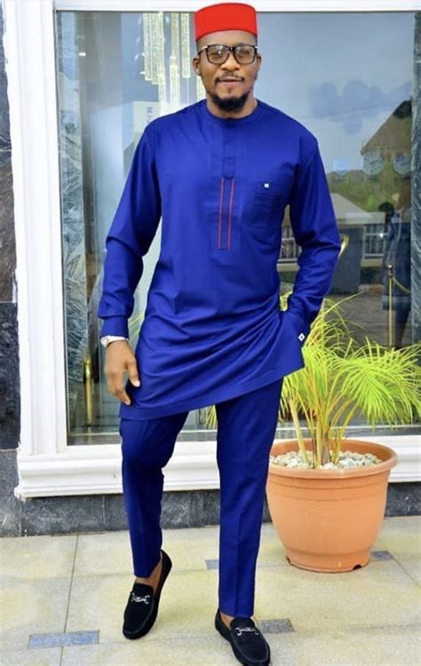 19 Blue Nigerian Native Styles For Male That Are Trending Couture