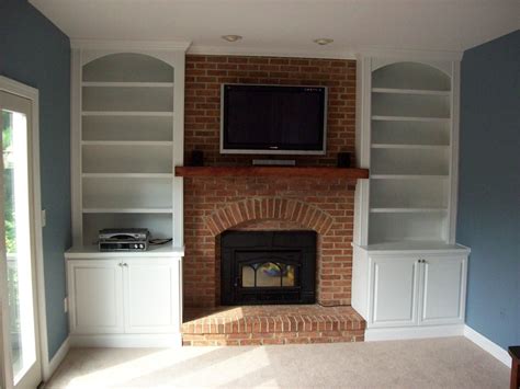 Diy Built In Bookshelves Next To Fireplace Built Ins Around Fireplace