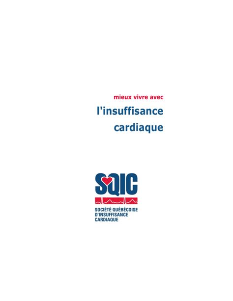 Mieux Vivre Avec L`insuffisance Cardiaque