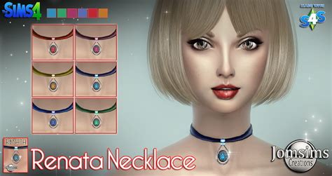 Renata Earrings And Necklace At Jomsims Creations Sims 4 Updates