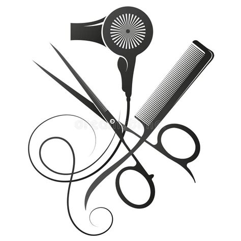 Scissors And Comb Clip Art