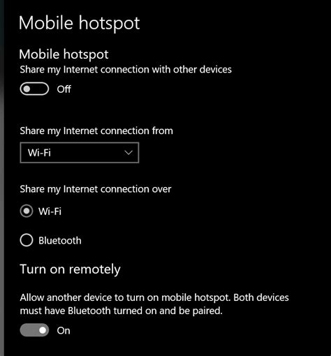 Windows Turn On Windows Mobile Hotspot Remotely Via Bluetooth Unix