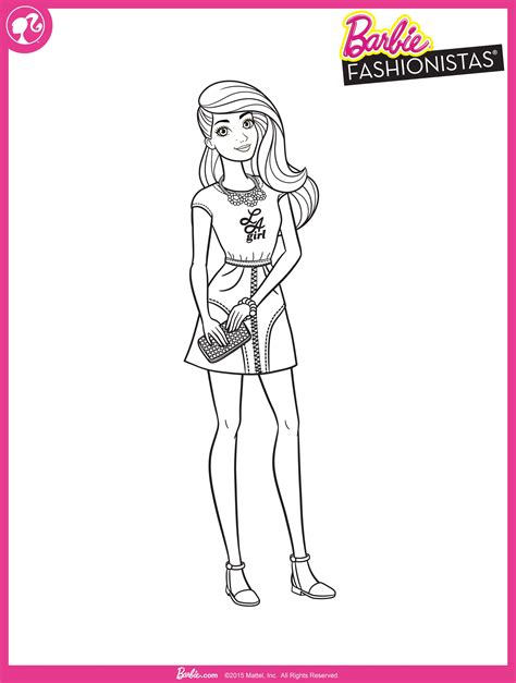 Barbie Fashionista Coloring P Barbie Para Colorear Dibujos Para My