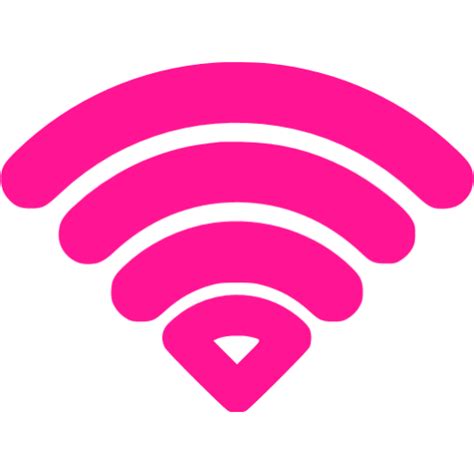 Deep Pink Wifi Icon Free Deep Pink Wifi Icons