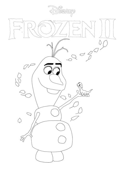 Frozen 2 Olaf And Bruni Coloring Page Frozen Coloring Sheets Frozen