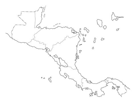 Mapa De Am Rica Central Paises Y Capitales De Centroam Rica