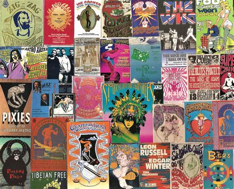 Classic Rock Poster Collage 6 Digital Art By Doug Siegel Fine Art America