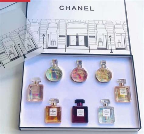 Promo Chanel Miniature Perfume T Set 75ml X 8pcs Tfs Diskon 64