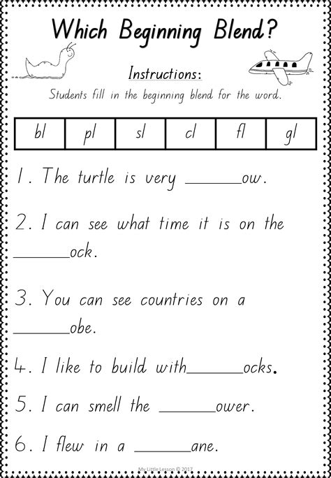 With this helpful learning resource, students will be asked to create four words that begin with the letter combination bl, such as blank, blue, blizzard. Beginning Blends bl cl fl gl pl sl QLD Beginners Font ...