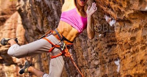 hot rock climber has rock hard abs hot women rock climbing hot rock