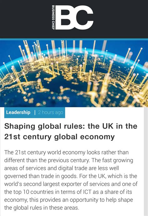 Shaping Global Rules The Uk In The 21st Century Global Economy