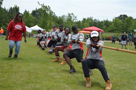 The real struggle or tussle; Tug of War - Akron Corporate Challenge