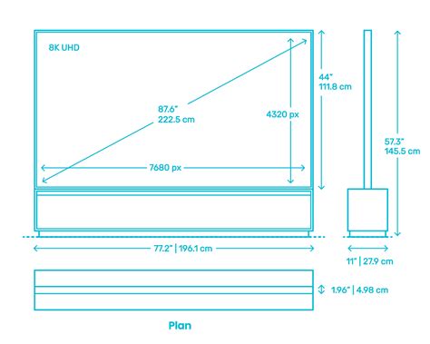 80 Tv Dimensions