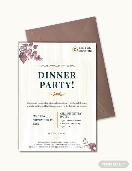 Free 20 Formal Invitation Templates In Psd Eps Ai Ms Word
