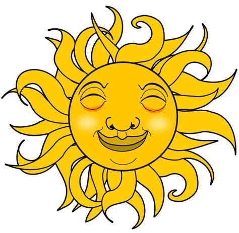 Sunshine vector clipart and illustrations (70,061). Smiling Sun Face | Free download on ClipArtMag