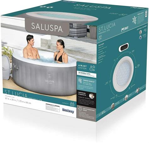 Bestway St Lucia Saluspa St Lucia Airjet Inflatable Hot Tub X