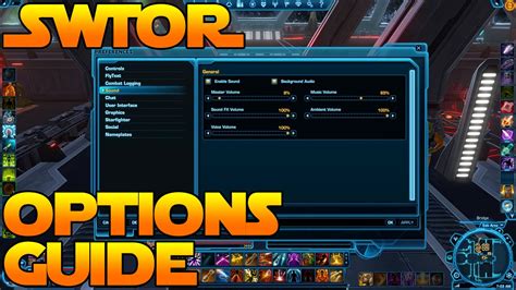 Swtor Guide Options Menu Youtube
