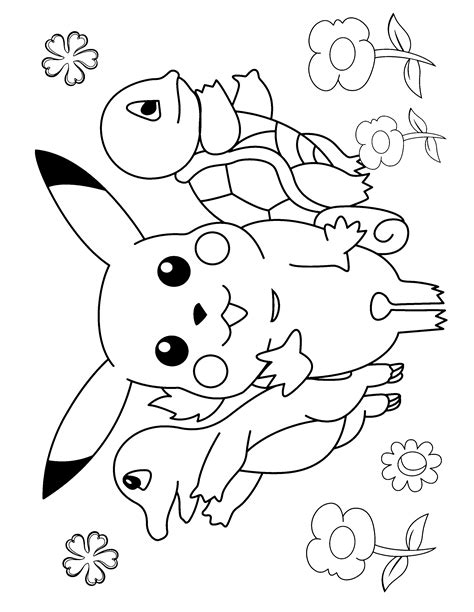 Sea Pokemons Free Colouring Pages