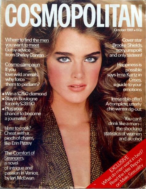 brooke shields covers cosmopolitan magazine united kingdom october 1981 brooke shields