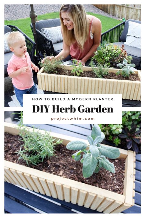 How To Build A Modern Herb Garden Planter Project Whim