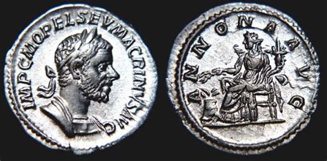 Macrinus Roman Imperial Coins Reference At