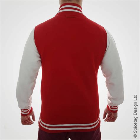 Red Varsity Jacket Scarlet College Letterman Coat Baseball Top Etsy