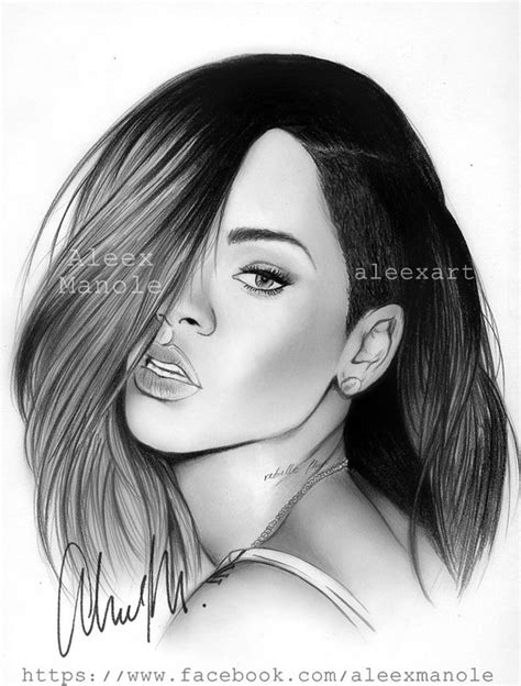 Rihanna Drawing Tumblr Images And Pictures Dessin Swag Dessin Chablon