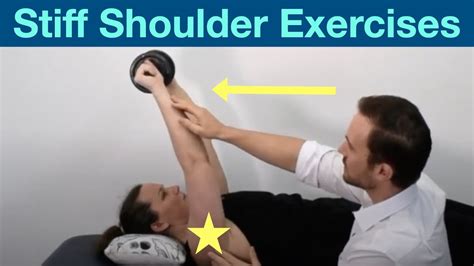 Easy Stiff Shoulder Exercises To Reduce Pain Youtube