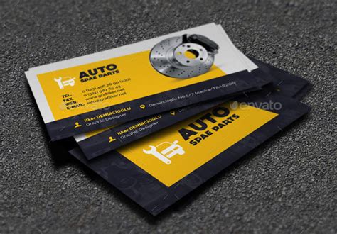 Metallic finish automotive business card design # 501041. 20 Best Automotive Business Card Design Templates | Pixel ...