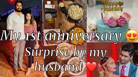 Looking for more ways to get romantic during quarantine? My 1st year anniversary surprise by my husband during ...