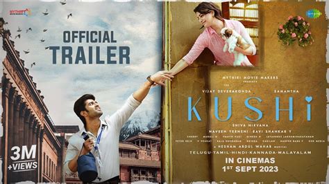 Kushi Official Trailer Vijay Deverakonda Samantha Hesham Abdul Wahab Shiva Nirvana