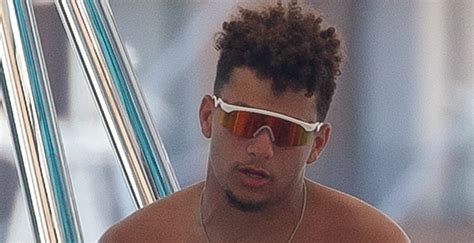 Patrick Mahomes Soaks Up The Sun On Vacation With Fiancee Brittany