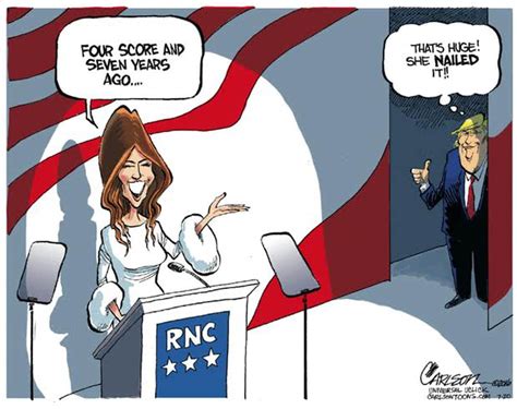 The Best Cartoons Ridiculing The Gop Convention And Melania Trumps Plagiarism The
