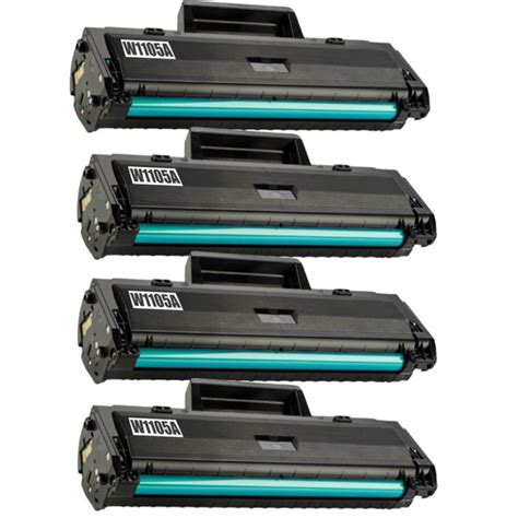 Hp W1105a Toner Cartridges Hp 105a Black 4 Pack 13196