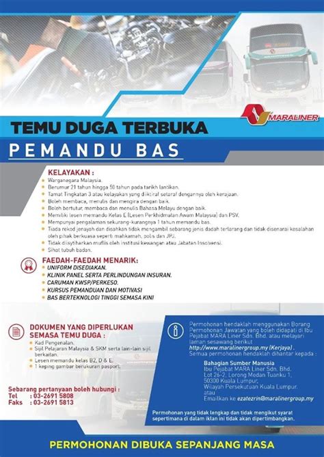 Universiti teknologi mara (perak) invites qualified malaysians to fill the positions as below: Iklan Jawatan Kosong Mara Liner Sdn Bhd • Kerja Kosong ...