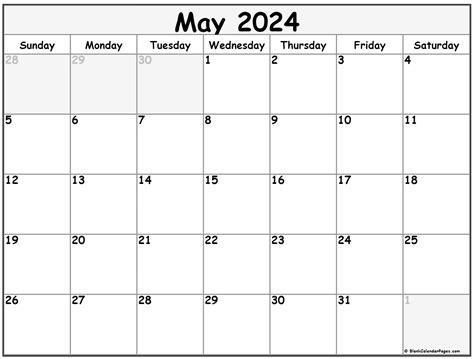 Free Printable May Calendar With Holidays ZOHAL