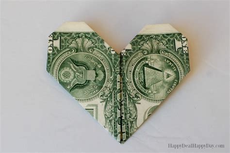 How To Make Heart Shaped Dollar Origami For Valentines Day Happy