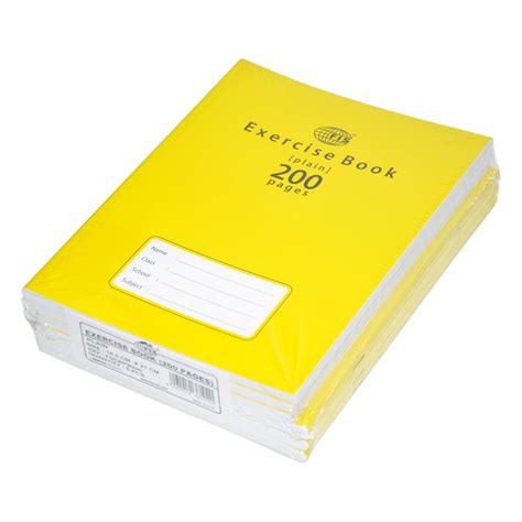 Buy Fis Exercise Books Plain 200 Pages Pack Of 6 Pieces 165 X 21 Cm