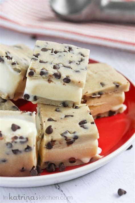 No Bake Cookie Dough Ice Cream Sandwiches Recipe