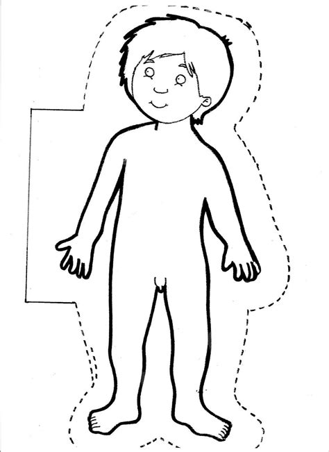 Cuerpo Humano Niño Dibujalia Dibujos Para Colorear Elementos Y Images