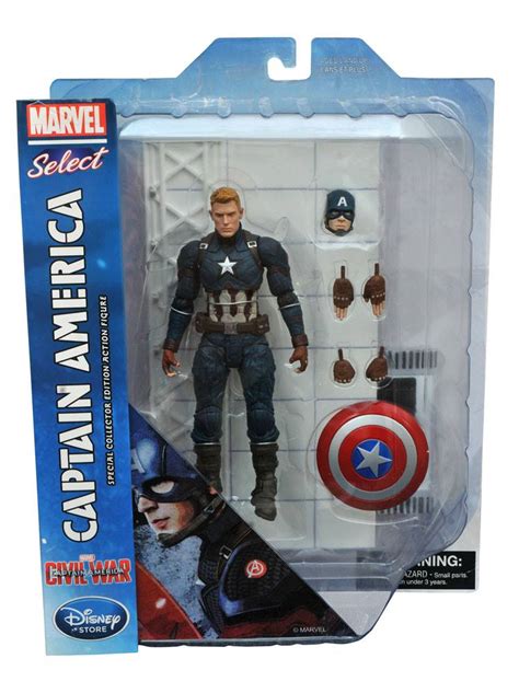 Marvel Select Civil War Unmasked Captain America The Toyark News