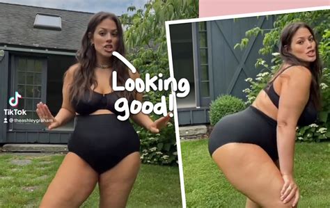 Pregnant Ashley Graham Strips To Her Underwear Dances On Tiktok For Body Positivity Perez