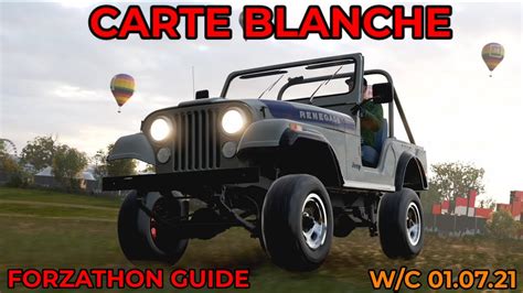Forza Horizon 4 Forzathon Guide Carte Blanche WRECKING BALL